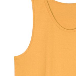 Men's Sleeveless Premium Basic Casual Solid Tank Top Shirts XL Squash Gold