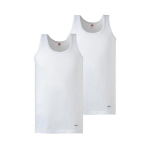 Mody Tank Tops Men Undershirts, Cotton Mens Tank Top, Breathable Men Undershirts, Ultra Soft Men's Tank Tops Pack 2 White