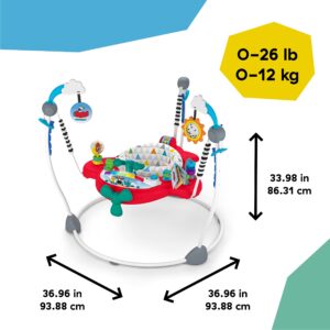 Baby Einstein Ocean Explorers Airplane Adventure 2-in-1 Interactive Activity Jumper with Lights Ages 6 months +, Max weight 25 lbs., Unisex