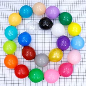 IN-JOOYAA 6 Inch White Latex Link Balloon 100 Pcs Quick Linkable Balloon for Party Decoration