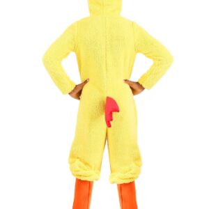 Fun Costumes Cluckin' Chicken for Kids, Yellow Baby Chick Hooded Bodysuit Outfit for Children Medium