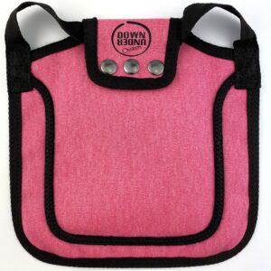 DOWN UNDER OUTDOORS Chicken Saddle with Adjustable Straps for Medium and Large Hens, Chicken Apron, Poultry Saver, Pet Supplies, Including Shoulder Cover (Pink)