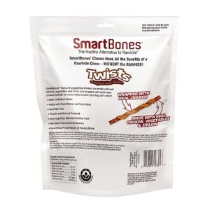 SmartBones Twists Wrapped with Chicken Made with Real Sirloin, 30 Count, Treat Your Dog to a Rawhide-Free Chew, 1 Count (Pack of 1)