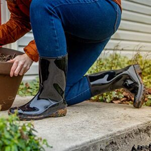 HISEA Women's Rain Boots Waterproof Mid Calf Garden Boots for Women