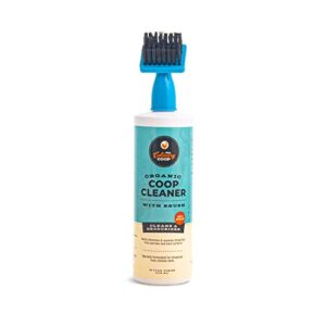 fluker's culinary coop organic cleaner with brush for chicken coops, specially formulated with deodorizer and odor eliminator, 16 oz