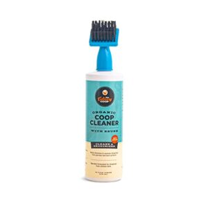 Fluker's Culinary Coop Organic Cleaner with Brush for Chicken Coops, Specially Formulated with Deodorizer and Odor Eliminator, 16 oz