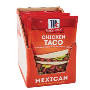 mccormick chicken taco seasoning mix, 1 oz (pack of 12)