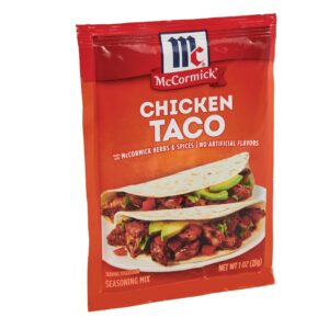 McCormick Chicken Taco Seasoning Mix, 1 oz (Pack of 12)