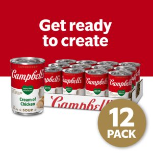 Campbell's Condensed Heart Healthy Cream of Chicken Soup, 10.5 oz Can (12 Pack)