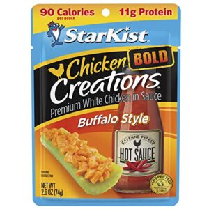 starkist chicken creations bold buffalo style, 2.6 oz pouch (pack of 12)