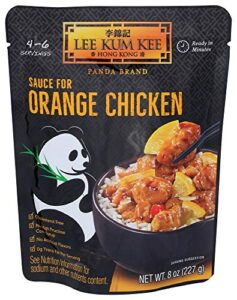 lee kum kee panda brand sauce for orange chicken,0g trans fat, no artificial flavors, no high fructose corn syrup, cholesterol free, 8 ounce (pack of 6)