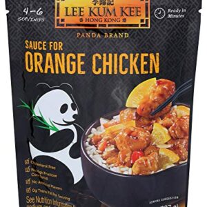 Lee Kum Kee Panda Brand Sauce for Orange Chicken,0g Trans Fat, No Artificial Flavors, No High Fructose Corn Syrup, Cholesterol Free, 8 Ounce (Pack of 6)