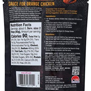 Lee Kum Kee Panda Brand Sauce for Orange Chicken,0g Trans Fat, No Artificial Flavors, No High Fructose Corn Syrup, Cholesterol Free, 8 Ounce (Pack of 6)