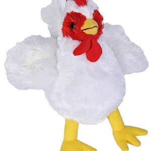 Wild Republic Chicken Plush, Stuffed Animal, Plush Toy, Gifts for Kids, Hug’Ems 7"