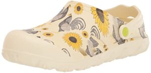 western chief easies eva clogs for women offers comfortable ankle strap, synthetic insole, and slip-on style rooster 9 m