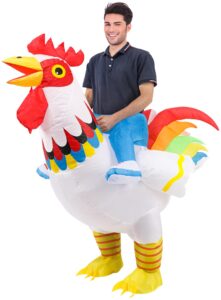 m mh zone inflatable chicken costumes for adult funny halloween costumes cock rooster costume adult size cosplay costume suit