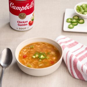 Campbell's Condensed Chicken Gumbo Soup, 10.5 oz Can