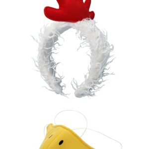 elope - Chicken Headband and Beak Mask Costume Accessory Kit for Adult and Kids