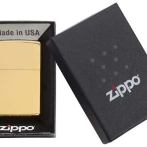 Zippo 254B High Polish Brass Pocket Lighter