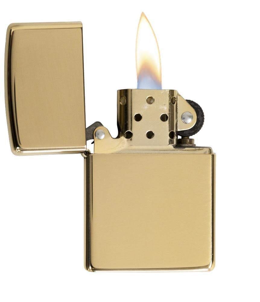 Zippo 254B High Polish Brass Pocket Lighter