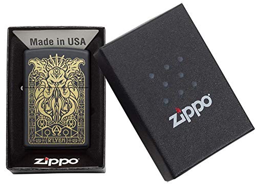 Zippo 29965 Monster Design Black Matte Pocket Lighter