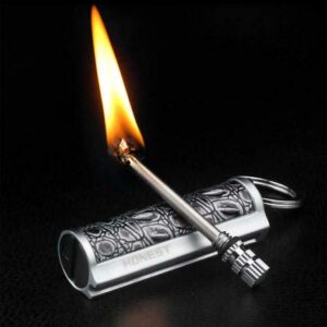 Butane Lighter Jet Torch Flame Windproof Lighter Soft Flame Lighter Candle Igniter(No Fuel) (Kerosene Match)