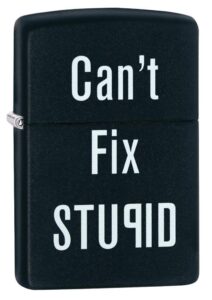 zippo can't fix stupid pocket lighter, black matte