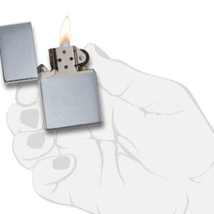 Zippo Vintage Brushed Chrome without Slashes - 230.25