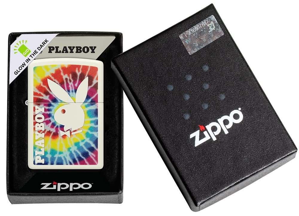 Zippo Playboy Tie-Dye Glow in The Dark Pocket Lighter