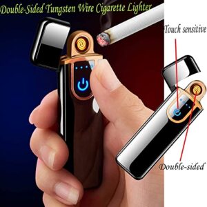 Electric Lighter, Smart Electronic Lighter, USB Rechargeable Lighter Windproof Flameless Lighter Plasma Lighter for Fire,BBQs,Fireworks,Candle,Camping - Outdoors Indoors (Dragon Pattern)