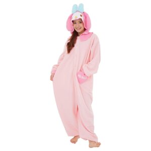 SAZAC My Melody Sanrio Kigurumi - Onesie Jumpsuit Halloween Costume (One Size)