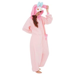 SAZAC My Melody Sanrio Kigurumi - Onesie Jumpsuit Halloween Costume (One Size)