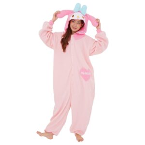 SAZAC My Melody Sanrio Kigurumi - Onesie Jumpsuit Halloween Costume (One Size)