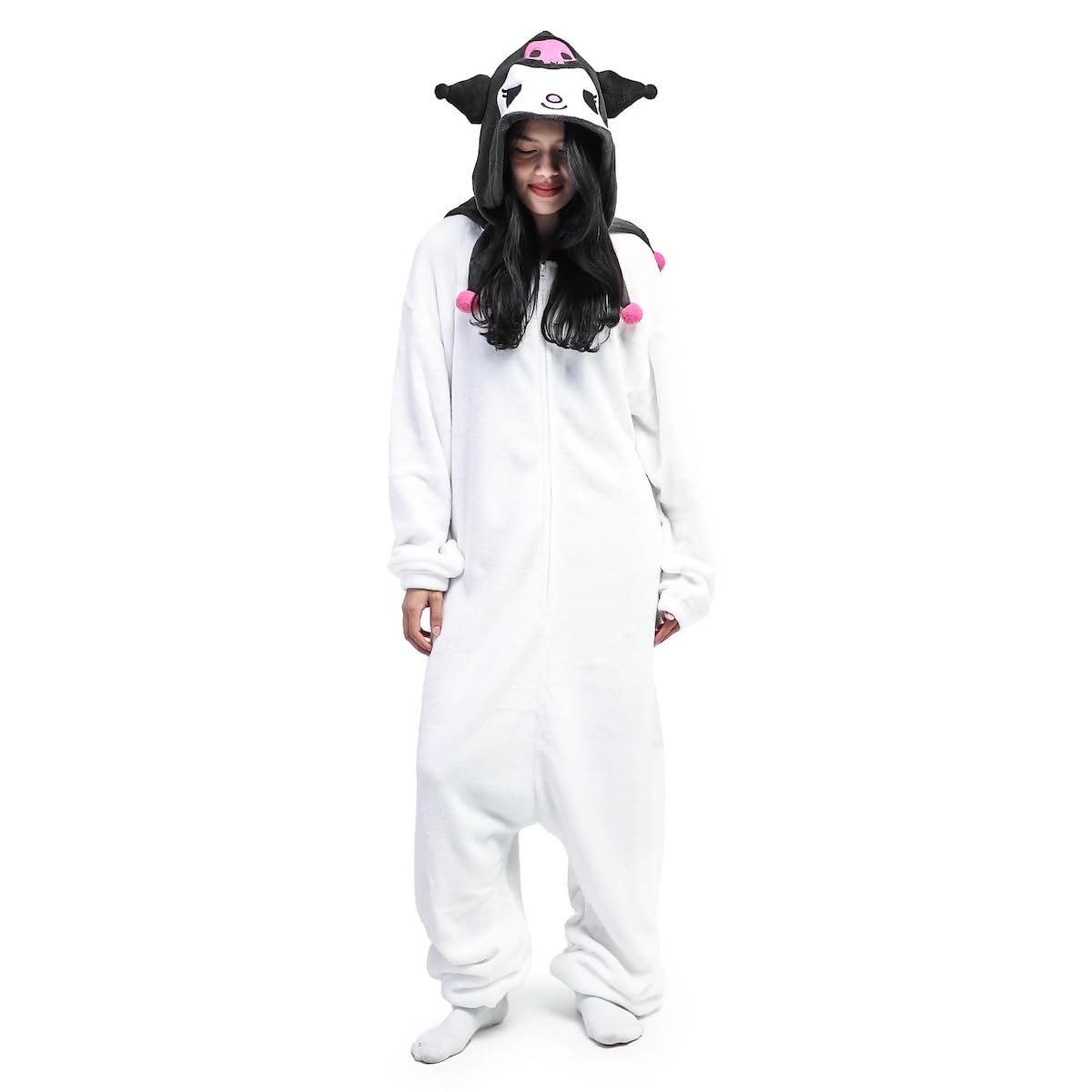 Bioworld Hello Kitty & Friends Hooded Kigurumi Cosplay Union Suit-Large