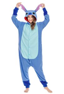 etoson onesie cosplay halloween costume unisex animal pajama,blue,m