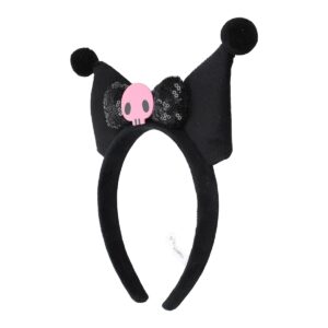 Kuromi Soft Plush Fabric Cosplay Headband