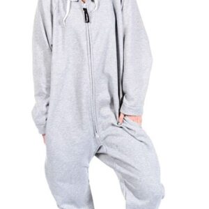 Forever Lazy Heavyweight Adult Onesie - Drift Away Gray - XS