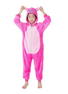 xinhauli unisex kids onesie, flannel cosplay animal costume halloween onesie pajamas home clothing