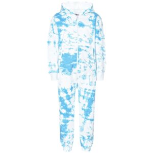 a2z 4 kids girls boys a2z onesie one piece super soft fleece hooded zip up jumpsuit - fleece onesie 250 blue 9-10