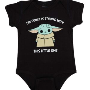 Disney Boys' Star Wars Baby Yoda Creeper Onesies Bodysuits 3 Pack, 3pk Grey-blue-black, 0-3 Months