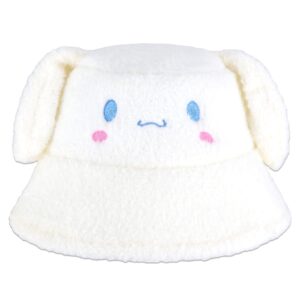 Roffatide Anime Cinnamoroll Bucket Hat for Boys Girls Cotton Embroidery Foldable Sun Hat Fishing Beach Hat