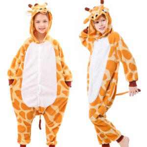 CANASOUR Unisex Anime Halloween Kids Giraffe Onesie For 8-10 Years Girls Boys Christmas Cosplay Costume (8 Years, Giraffe)