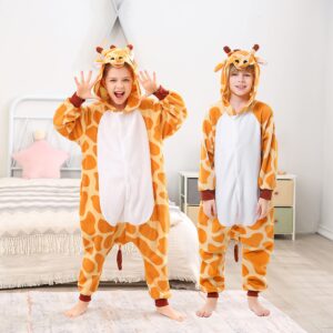 CANASOUR Unisex Anime Halloween Kids Giraffe Onesie For 8-10 Years Girls Boys Christmas Cosplay Costume (8 Years, Giraffe)