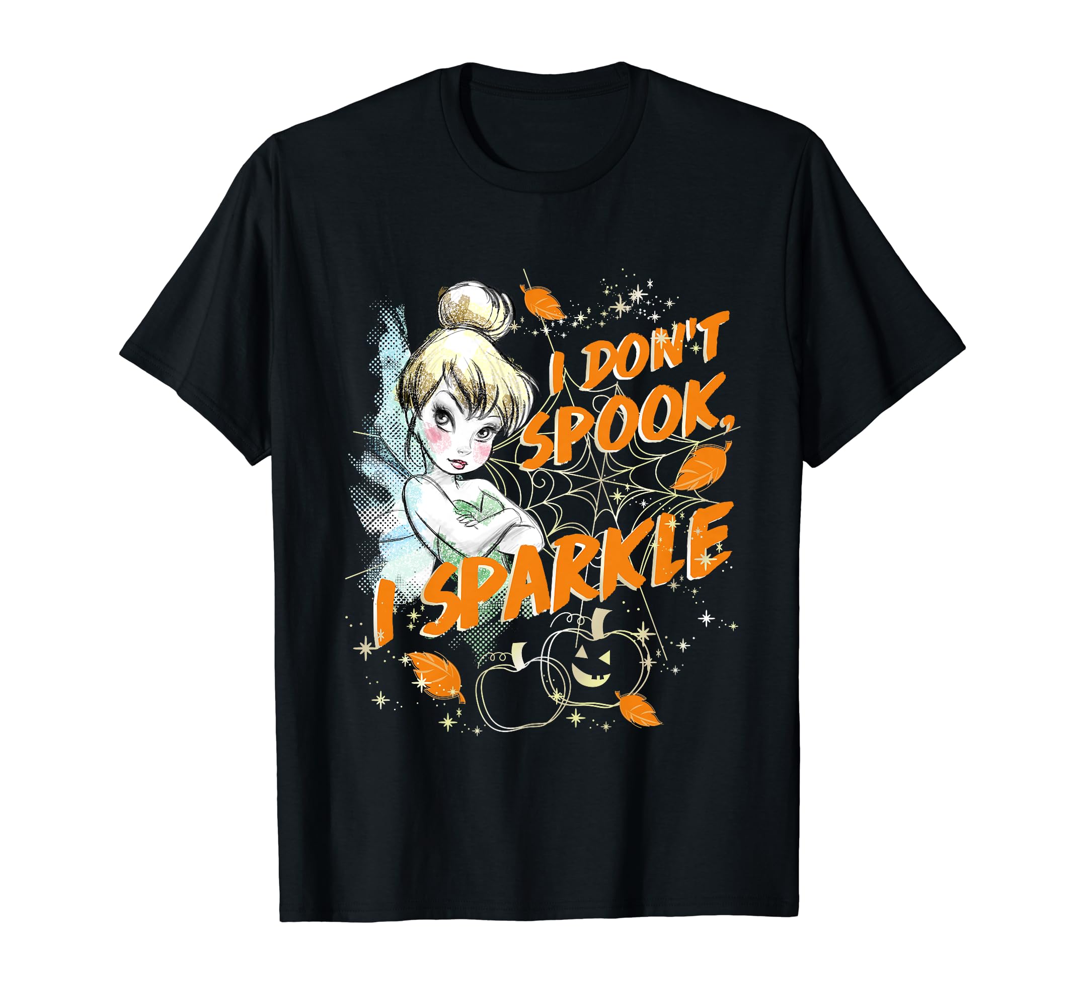 Disney Peter Pan Tinkerbell Halloween Don't Spook I Sparkle T-Shirt