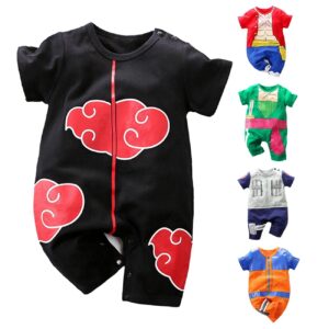 relabtaby newborn baby boys girls onesie cosplay anime baby clothes one piece lovely short sleeve cartoon romper outfits