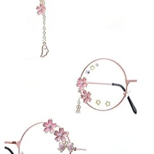 Kawaii Glasses With Chain Kawaii Accessories Glass Case Included Cute Glasses Cosplay Accessories Kawaii Sakura Accessories