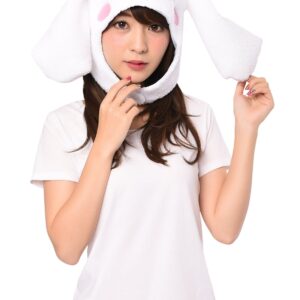 Sanrio Cinnamoroll Fluffy Beanie Cap Soft Warm Winter Head wear White