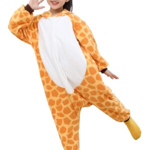 unicorns family Unisex Children Animal Pajamas Luxury Fleece with Pocket One-Piece Cosplay Costume for Kid Halloween