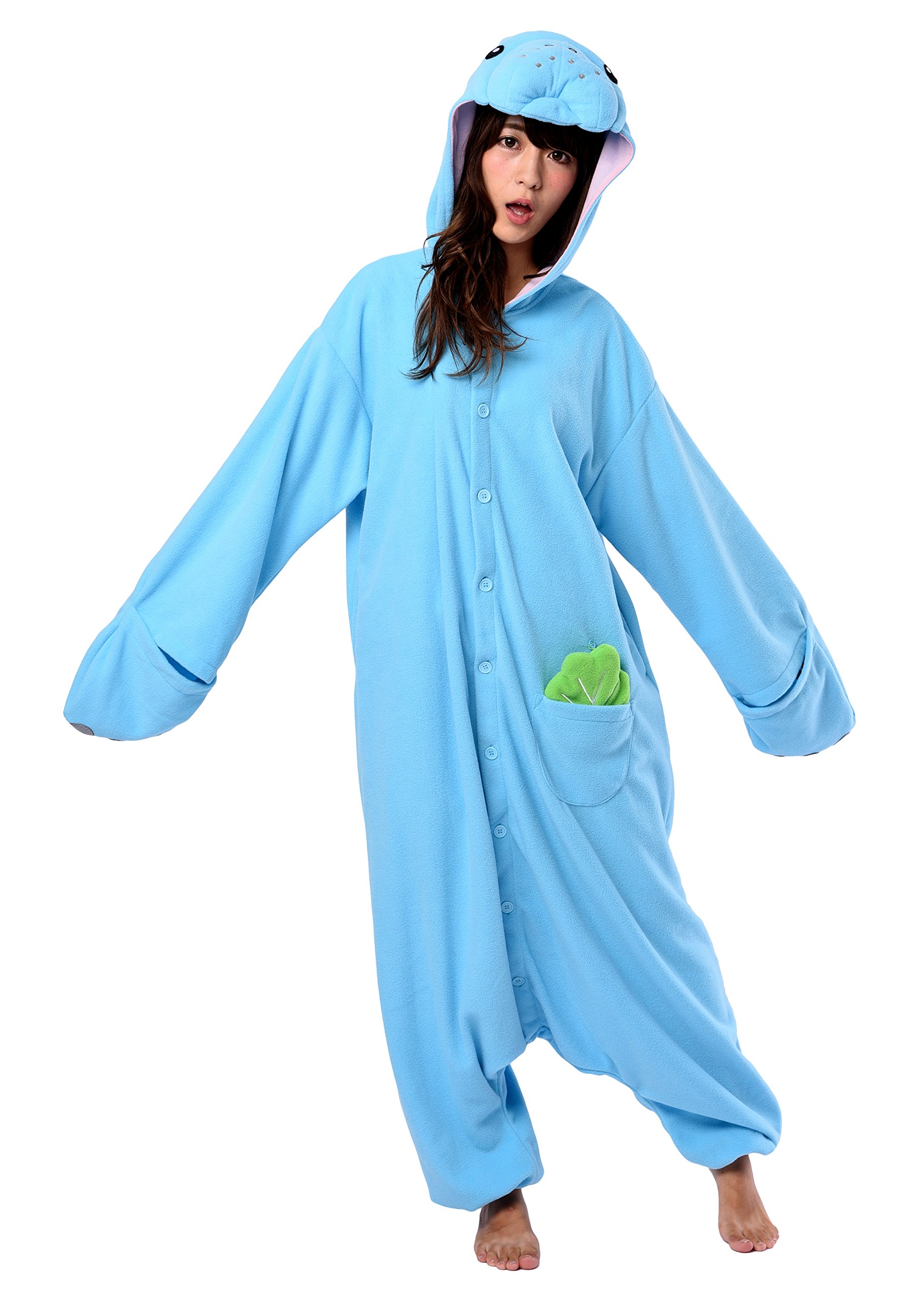 SAZAC Manatee Kigurumi - Onesie Jumpsuit Halloween Costume (One Size)