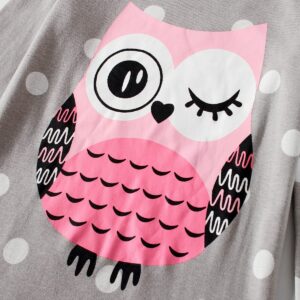 Family Feeling Baby girls Pajamas Long sleeve 100% Cotton Moon Owl Toddler Kid Pjs 12-18 Monthes